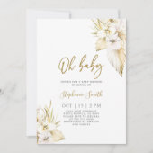 Baby shower du désert de Boho Invitation fille (Devant)