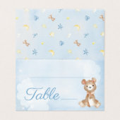 Baby shower du garçon d'ours bleu Anniversaire Num (Outside Unfolded)