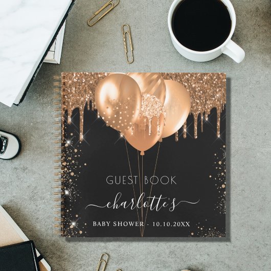 Baby shower du livre d'hôtes parties scintillant e