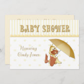 baby shower Duck Uitnodiging (Voorkant / Achterkant)