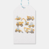 Baby shower Dump Truck Party Cadeaulabel (Achterkant)