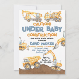 Baby shower Dump Truck Party Kaart