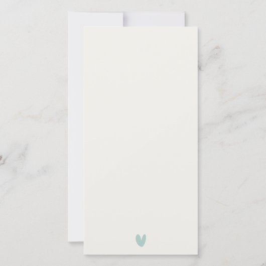 BABY SHOWER EAU COULEUR SABLE DE PLAGE INVITATION (Dos)