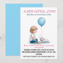 Baby Shower Een Nieuwe Kleine Liefde (Broer of Zus