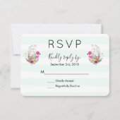 Baby shower Egg Nesting w/Flamingo & Bunny RSVP (Voorkant)