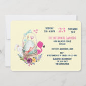 Baby Shower Eiernest met Flamingo en Konijn Kaart (Achterkant)