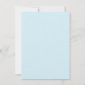  BABY SHOWER elegant blauw Kaart (Achterkant)
