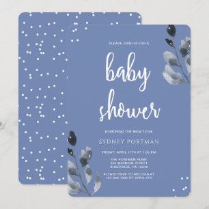 Baby shower Elegant Botanisch met Confetti Kaart