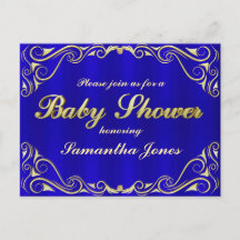 baby shower Elegant Regal Golden Typografie