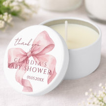 Baby Shower Élégant Ruban Aquarelle Rose