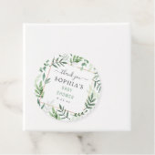 Baby shower Elegant Waterverf Rustisch Botanisch Bedankjes Labels (In situ)