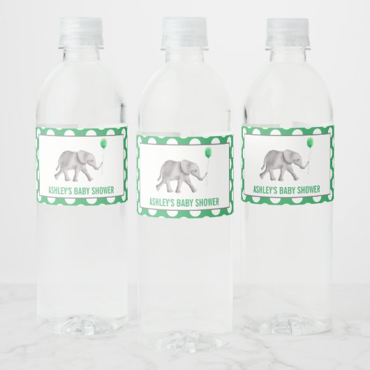 Baby shower éléphant bouteille d'eau Étiquettes (Bouteilles)
