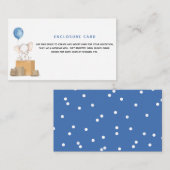 Baby shower Elephant Boy Par Carte De Boîtier Cour (Devant / Derrière)