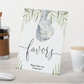 Baby shower éléphant favorise signe vert or (In SItu)