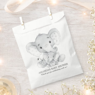 Baby shower éléphant Favoriser les sacs