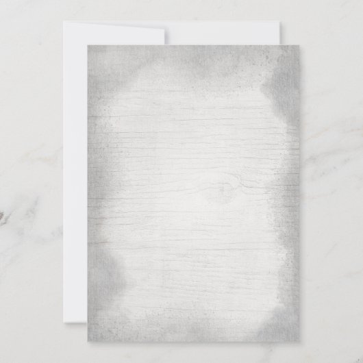 Baby shower Eléphant Rustique Invitation Garçon do (Dos)