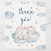 Baby shower éléphant Snack Étiquettes (Étiquettes simples)