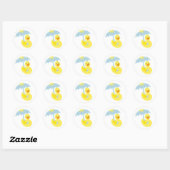 Baby shower en caoutchouc Ducky autocollant et par (Feuille)