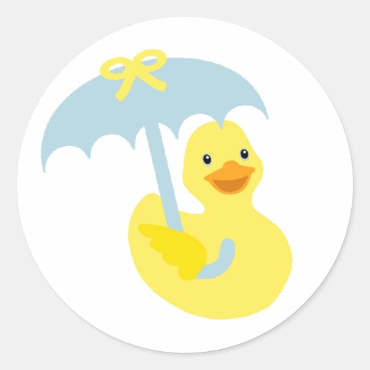 Baby shower en caoutchouc Ducky autocollant et par (Devant)