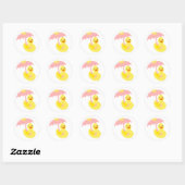 Baby shower en caoutchouc Ducky autocollant et par (Feuille)