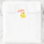 Baby shower en caoutchouc Ducky autocollant et par (Sac)