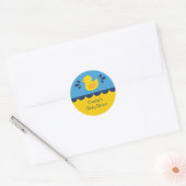Baby shower en caoutchouc Ducky Favoriser Sticker (Enveloppe)