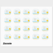Baby shower en caoutchouc Ducky Favoriser Sticker (Feuille)