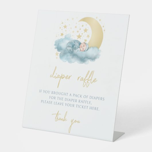 Baby shower en or Twinkle star diaper signe de tom (Recto)