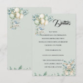 Baby shower Enclosure Card Details Informatiekaartje (Voorkant / Achterkant)