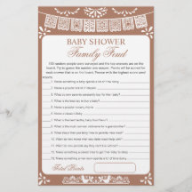 Baby Shower Enquête Zegt Spelkaart