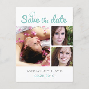 Baby shower Enregistrer la date Cartes postales Ph