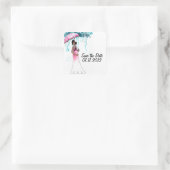 Baby shower Enregistrer les stickers Date (Sac)