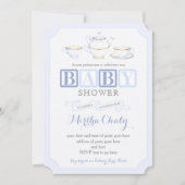 Baby shower espagnol Invitations de thé pour garço (Devant)