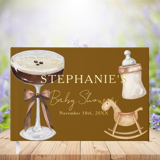 Baby shower Espresso Martini Brown personnalisé