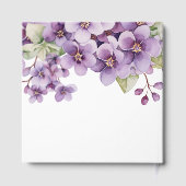 Baby shower été violet violet fleurs (Verso)