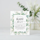 Baby shower Eucalyptus Botanische geometrische (Staand voorkant)