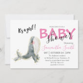 BABY SHOWER FAIRE-PART FILLE (Devant)