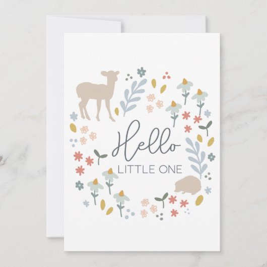 Baby shower Faire-part Hello Little One Card (Devant)