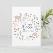 Baby shower Faire-part Hello Little One Card (Debout devant)