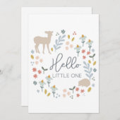 Baby shower Faire-part Hello Little One Card (Devant / Derrière)