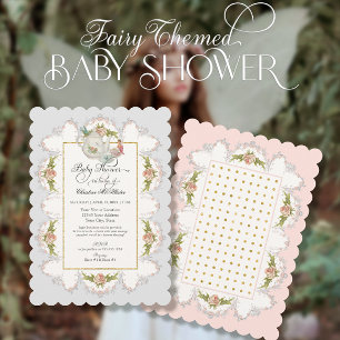 Baby shower Fairy Tea Party Teapot in Cups Kaart