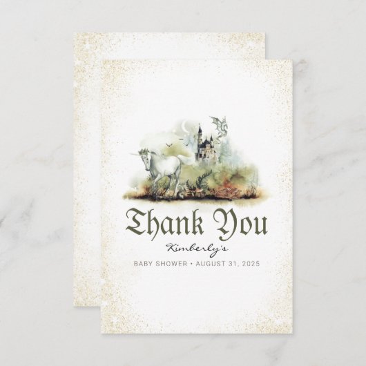 Baby shower Fairytale Petit Merci (Devant / Derrière)