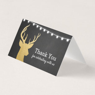 Baby shower Faux Gold Foil Antler Tableau