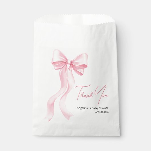 Baby shower Favor Bags Bedankzakje (Voorkant)