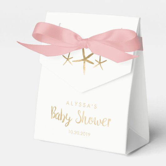 Baby shower Favor Box - Strand, Oceaan, Zeester Bedankdoosjes (Voorkant Zijde)