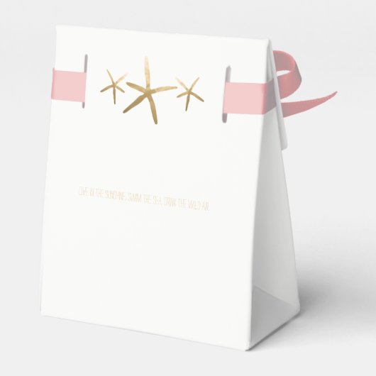 Baby shower Favor Box - Strand, Oceaan, Zeester Bedankdoosjes (Achterkant)