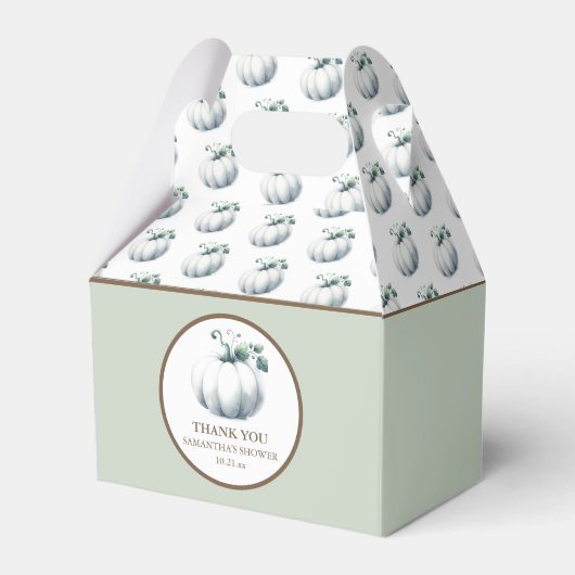 Baby shower Favor Boxes Herfst Kleine Pompoen Bedankdoosjes (Voorkant Zijde)