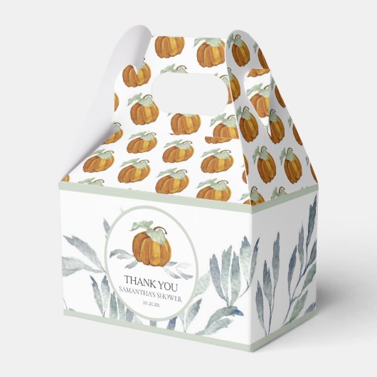Baby shower Favor Boxes Herfst Kleine Pompoen Bedankdoosjes (Voorkant Zijde)