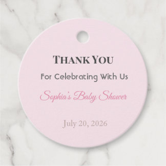Baby Shower Favor Tag | Oh Baby Sophia Bedankjes Labels