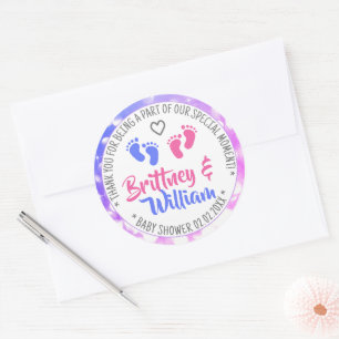 Baby shower Favor Tags pasta Girl and Boy Twins